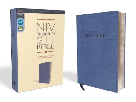 Niv, Premium Gift Bible, Leathersoft, Navy, Red Letter Edition, Comfort Print on Sale