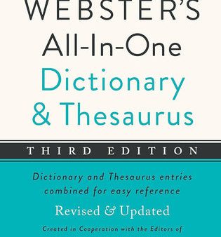 Webster s All-In-One Dictionary and Thesaurus, Third Edition Online