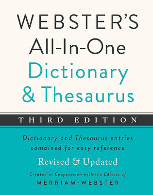 Webster s All-In-One Dictionary and Thesaurus, Third Edition Online